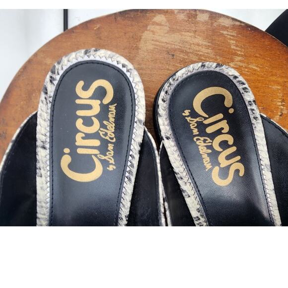 Circus By Sam Edleman Snake Skin Slip On Mule Penny Loafers Size 7.5 - Picture 4 of 6